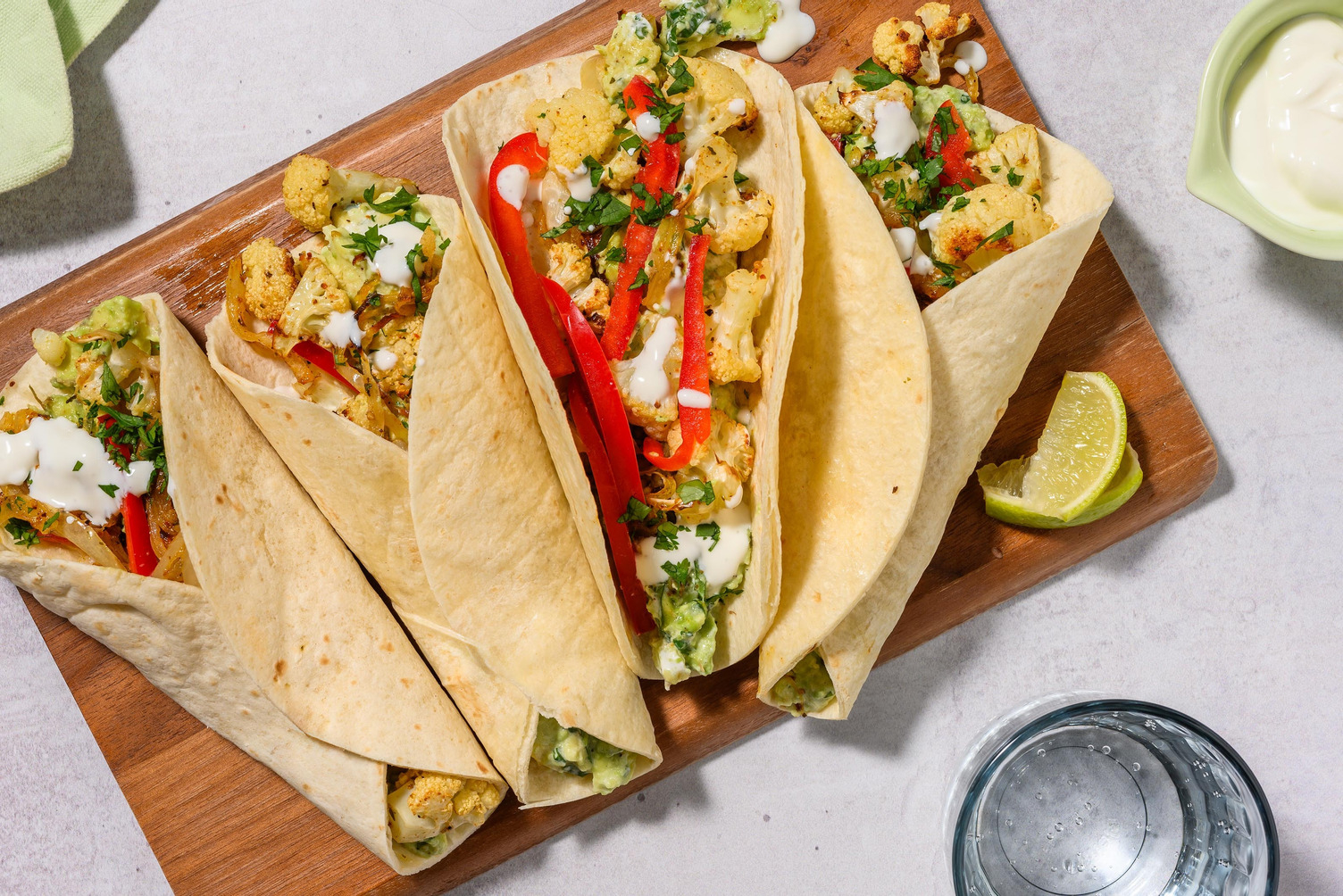 Blumenkohl Fajitas vom Blech