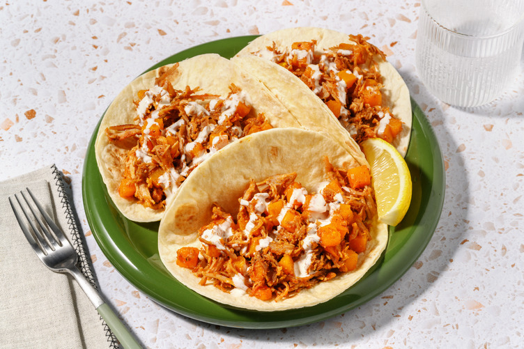 Fajitas-carnitas ripiene di maiale sfilacciato