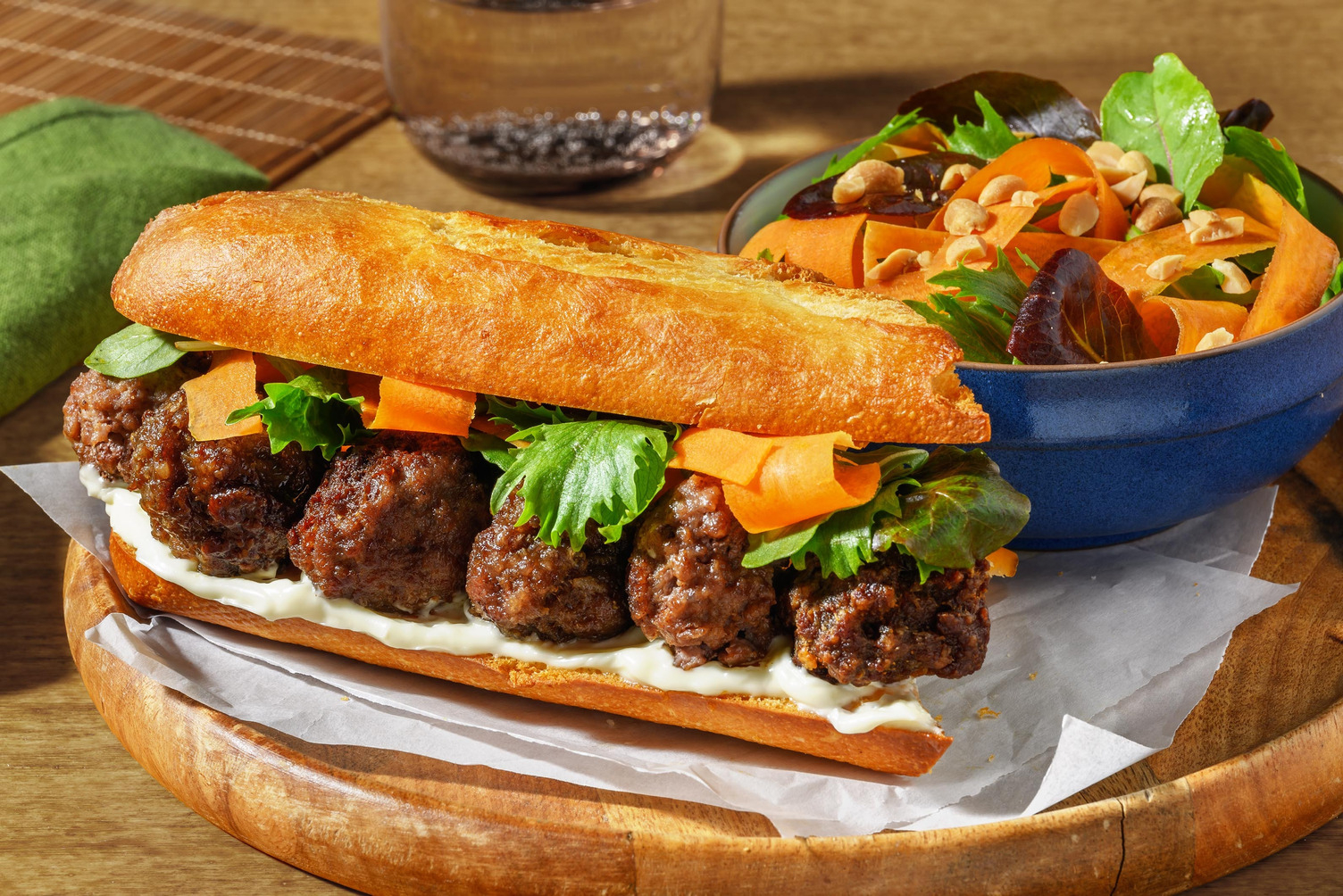 Fragrant Sach Ko Ang Inspired Pork Kofta Baguette