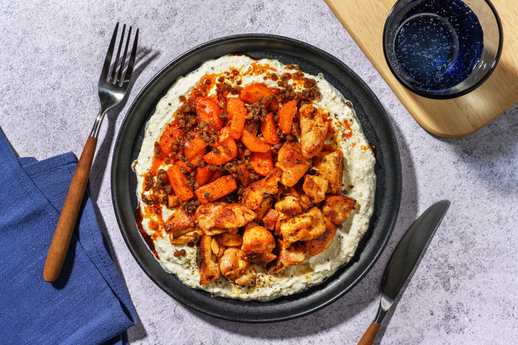 Bocados de extra pollo con salsa cítrica de ricotta italiana