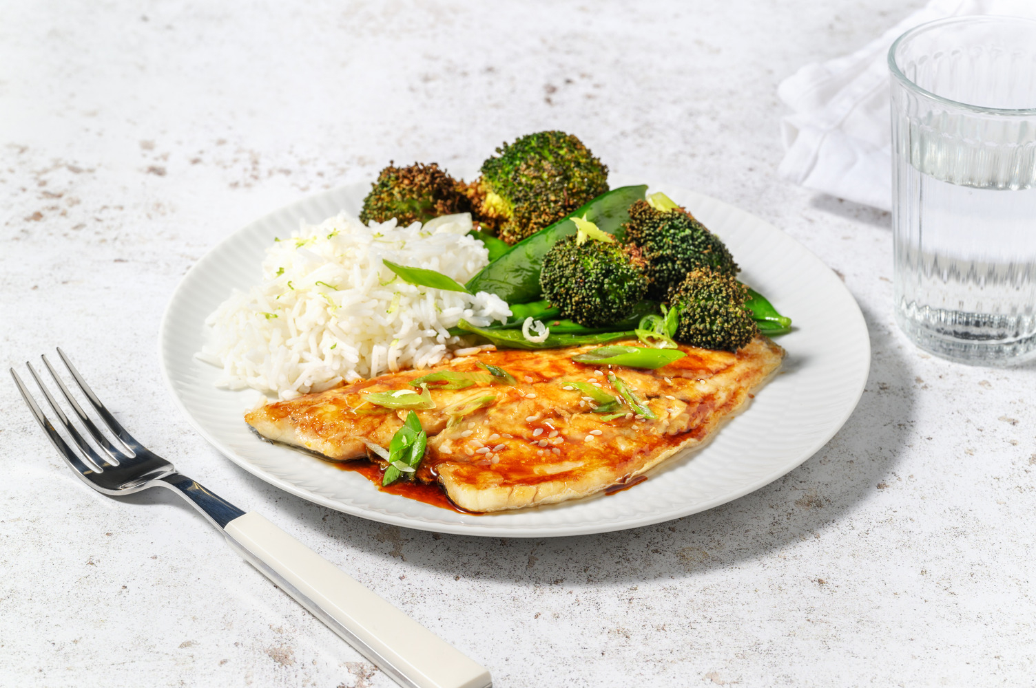 Pan-Fried Teriyaki Sea Bass