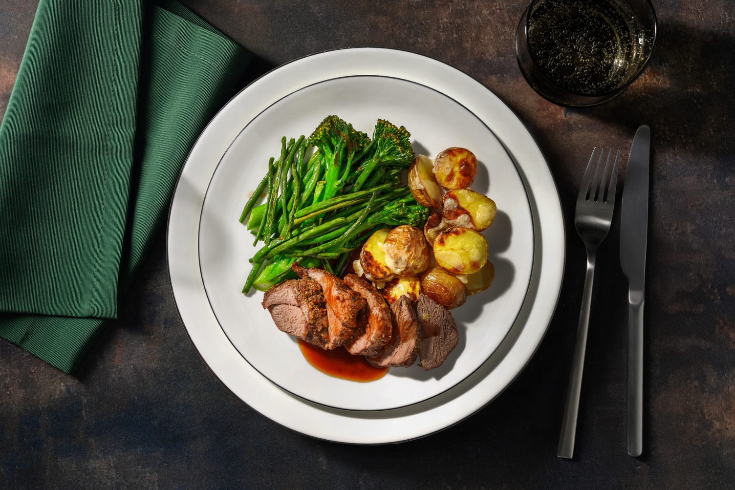 Lamb Shoulder & Cheesy Baby Potatoes