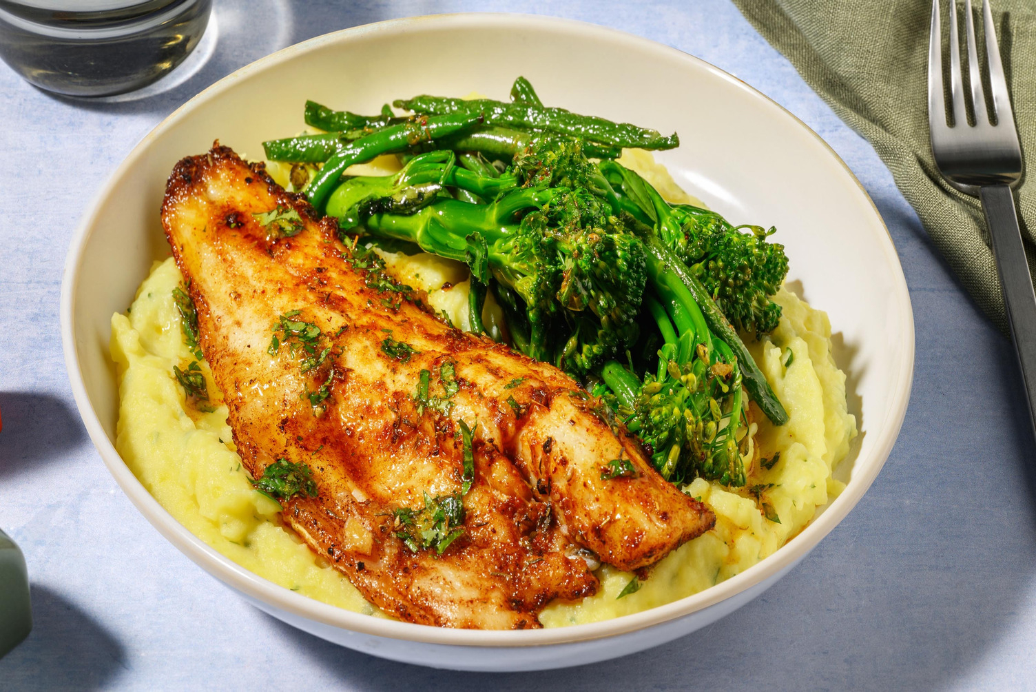 Cajun Basa and Parsley Gremolata