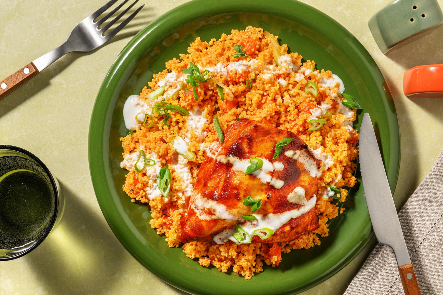 Hähnchenbrust in Harissa-Tomaten-Marinade