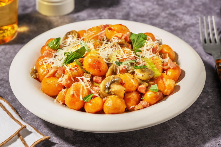 Cremige Gnocchi-Pfanne mit Speck