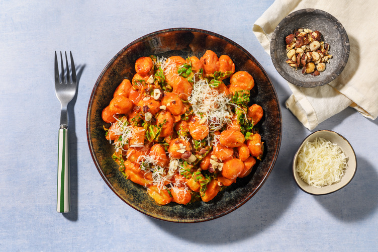 Gnocchi and Pan-fried Kale with Chicken