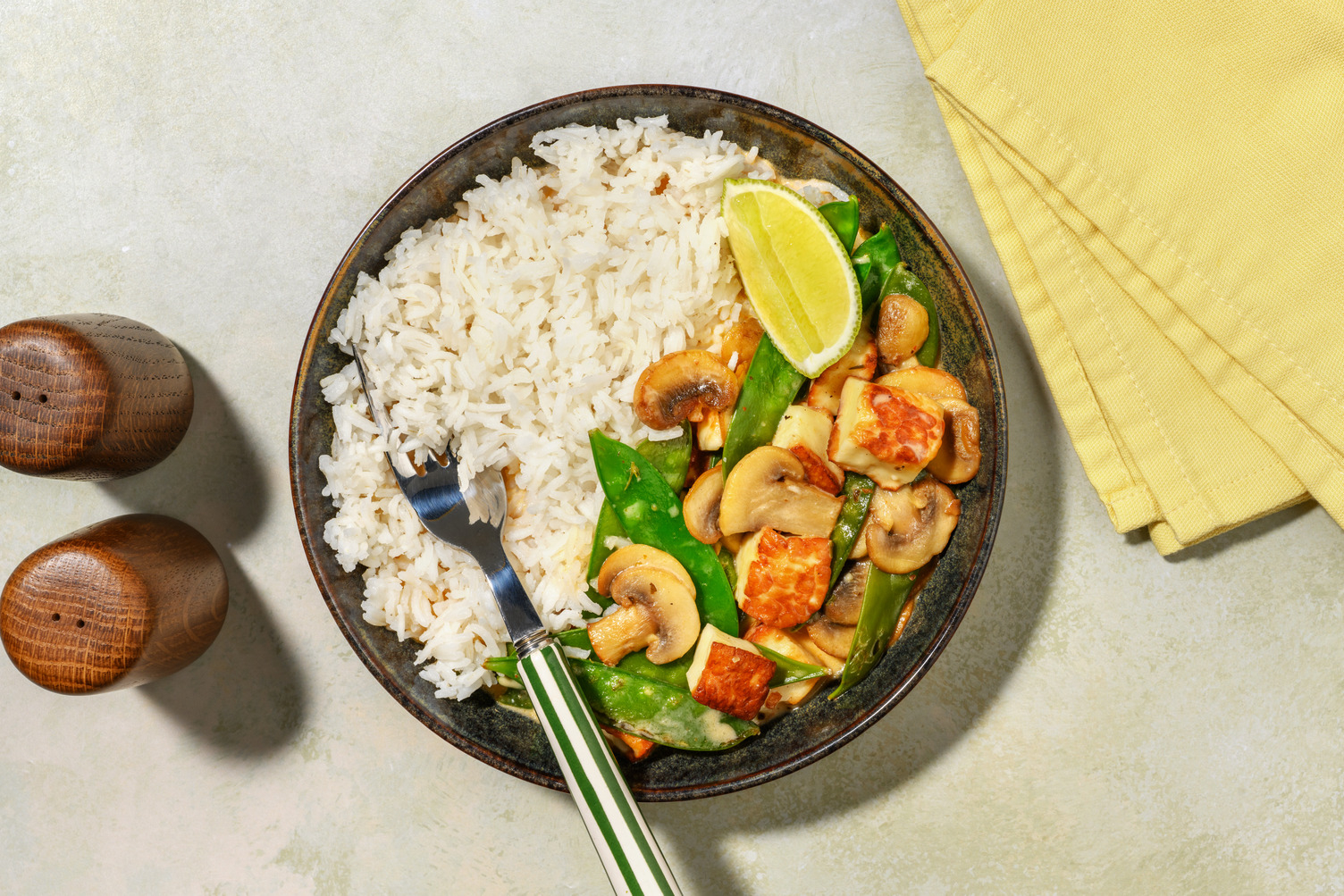 Halloumi Thai Red Style Curry