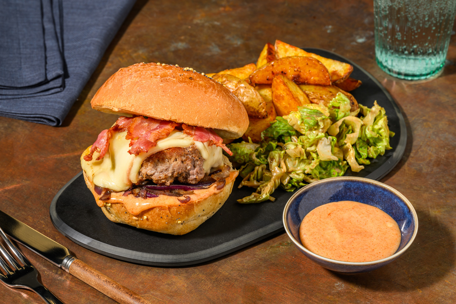 Papa's Burger : cantal AOP, bœuf & lard