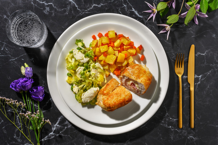 Cordon bleu maison : jambon & mozzarella