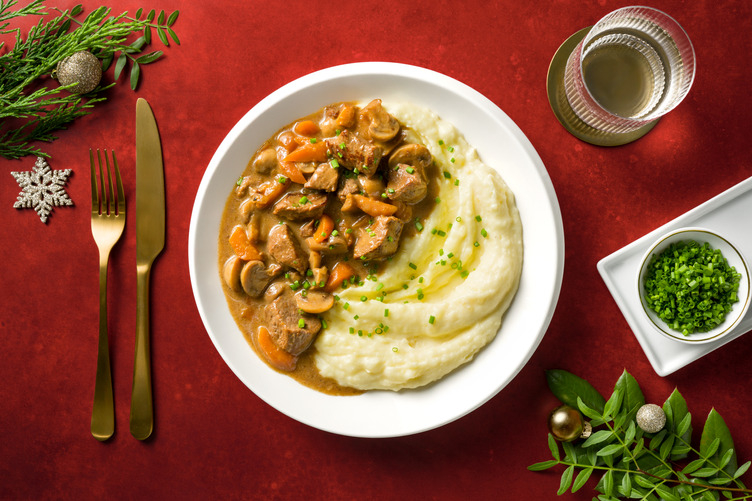 Mijoté de veau aux champignons