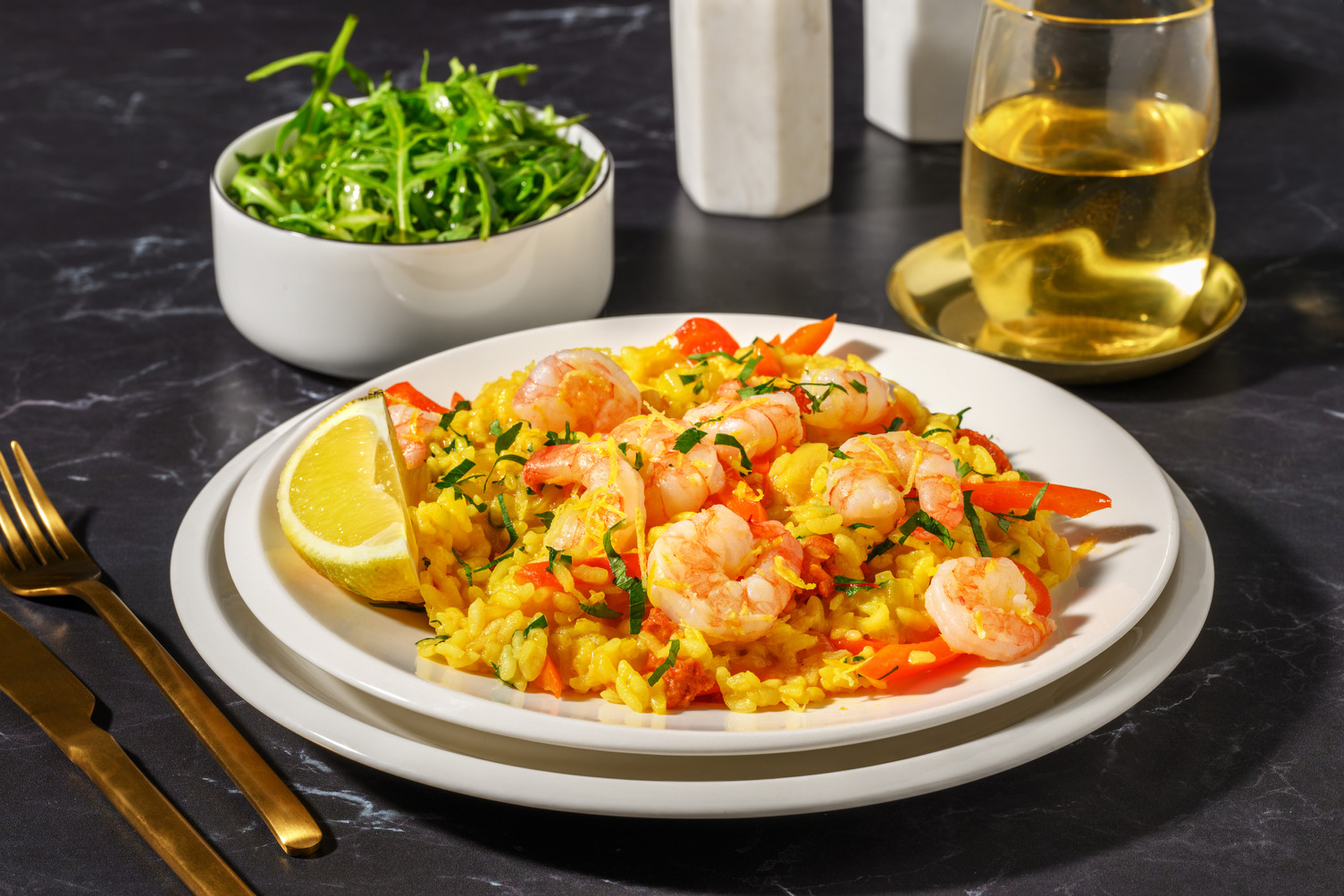 King Prawn and Chorizo Oven-Baked Paella