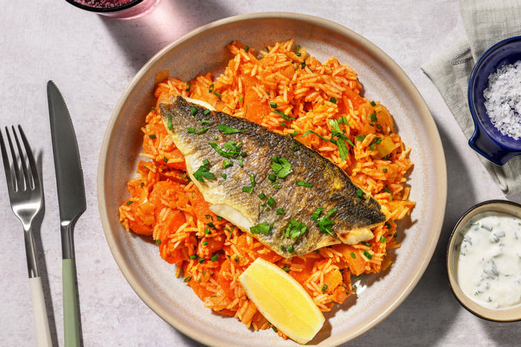 Tilapia auf Kräuterreis