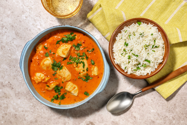 Curry Kerala: pollo cremoso con especias