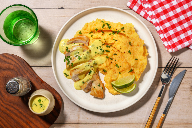 Poulet & sauce curry-citron comme au comptoir