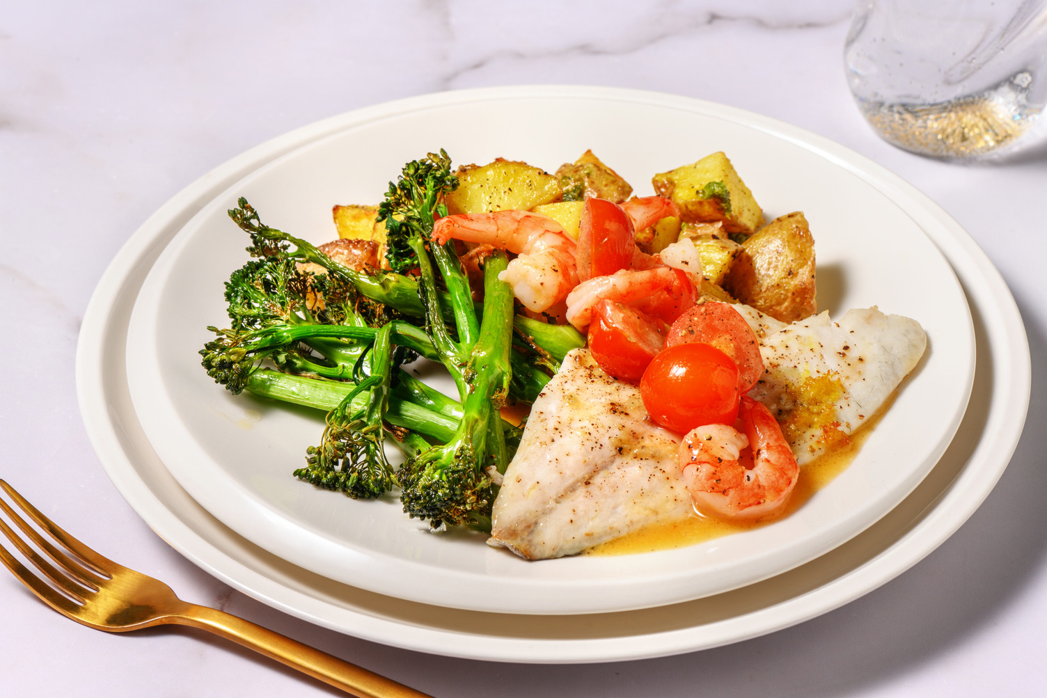 Zesty Sea Bream in King Prawn & Tomato Butter Sauce