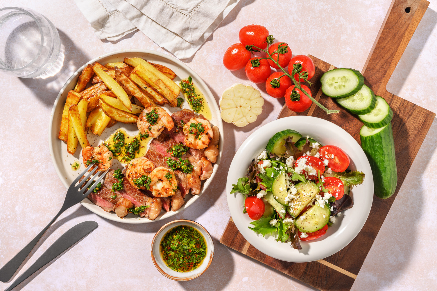 Chimichurri 21 Day Aged Rump Steak Surf and Turf