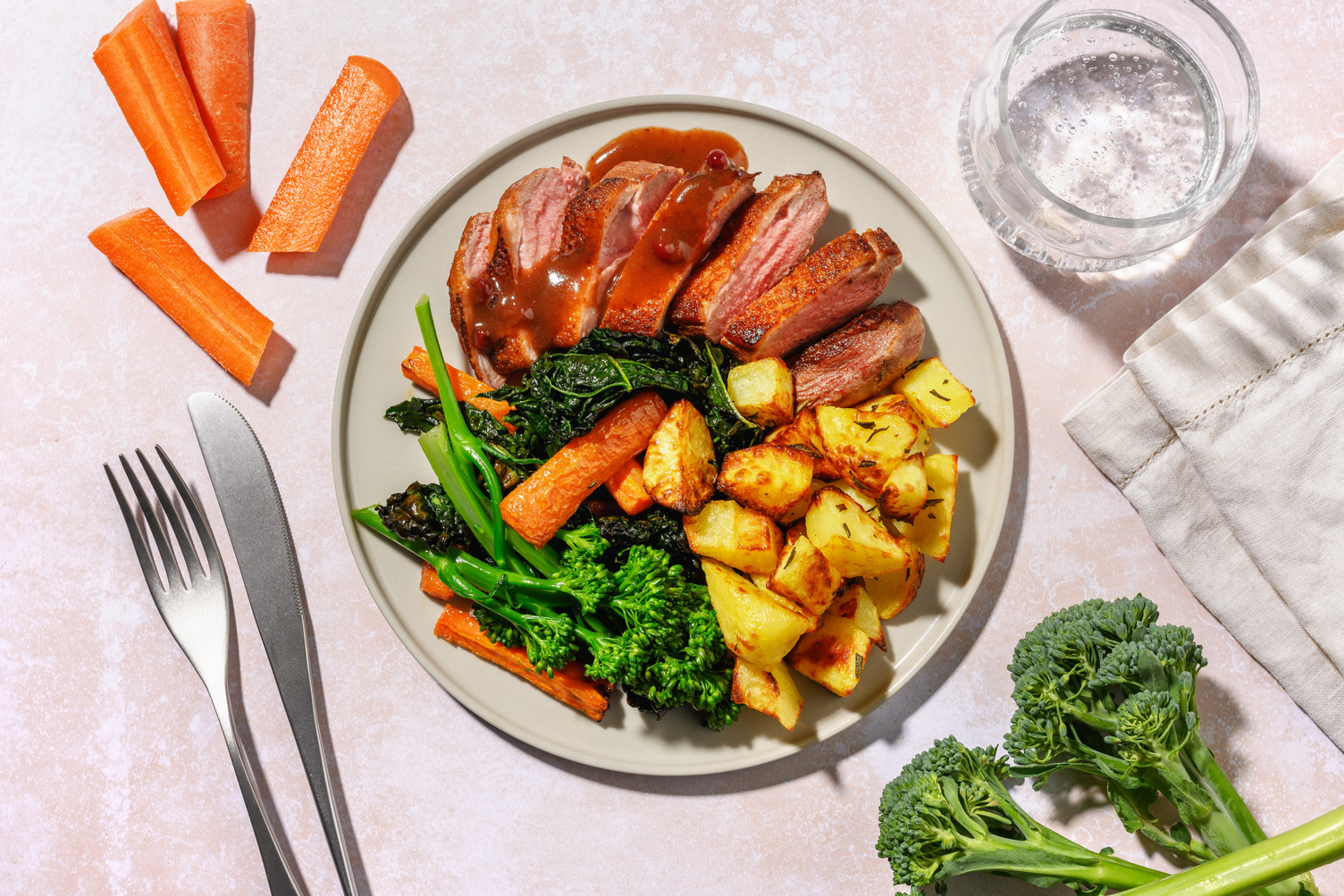 Roasted Duck Breast and Redcurrant Jus