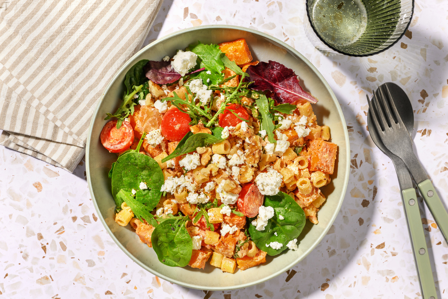 Roasted Butternut Squash and Ditali Pasta Salad