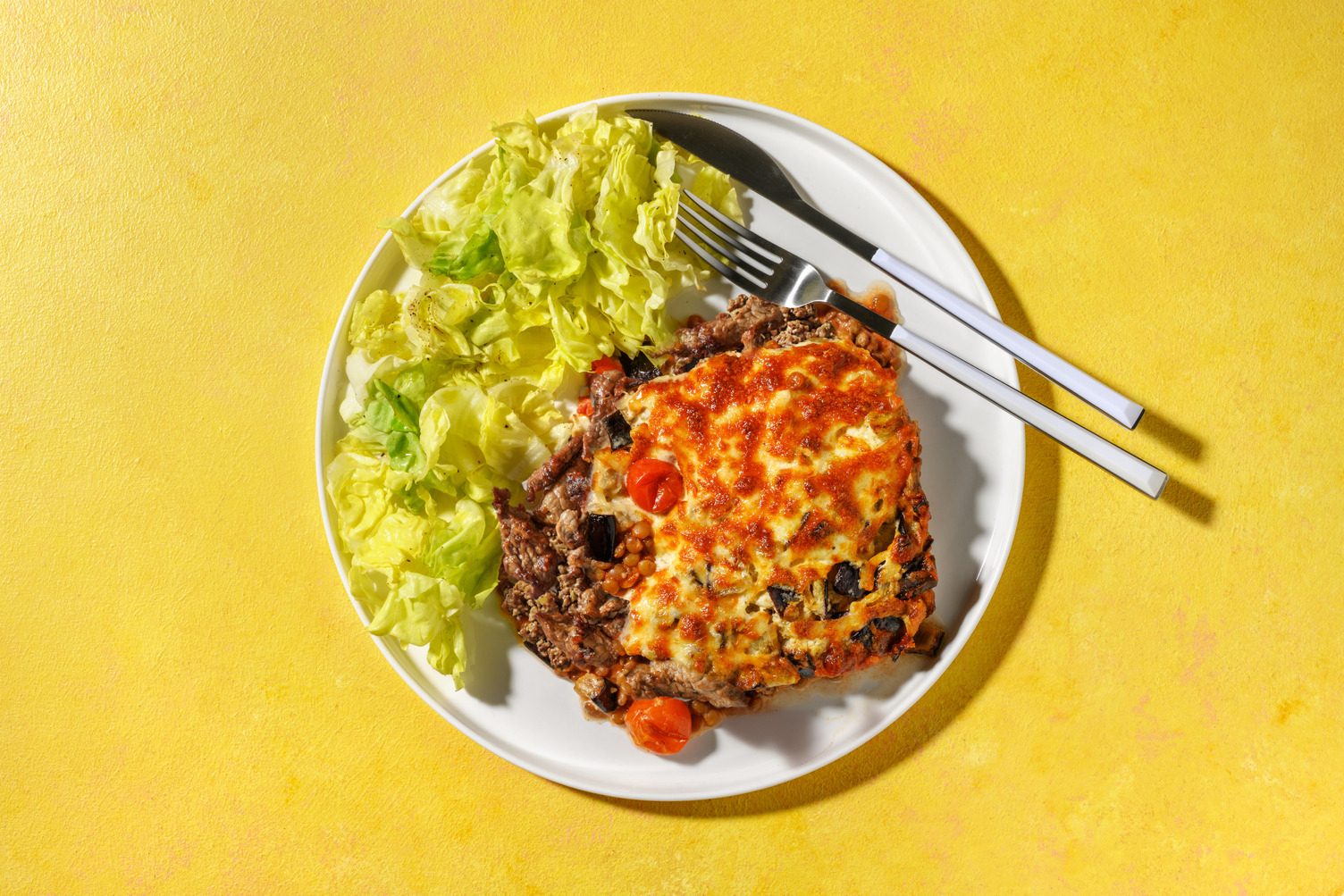 Moussaka mit Aubergine und Bio-Schweinefleisch