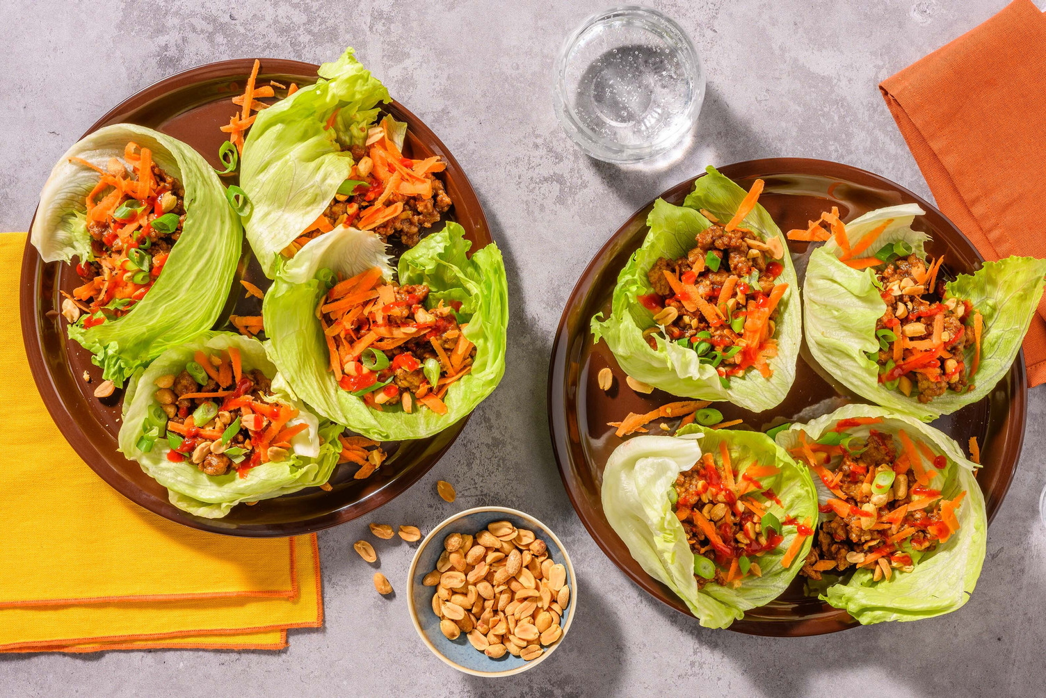 Carb Smart Peanutty Pork Lettuce Wraps
