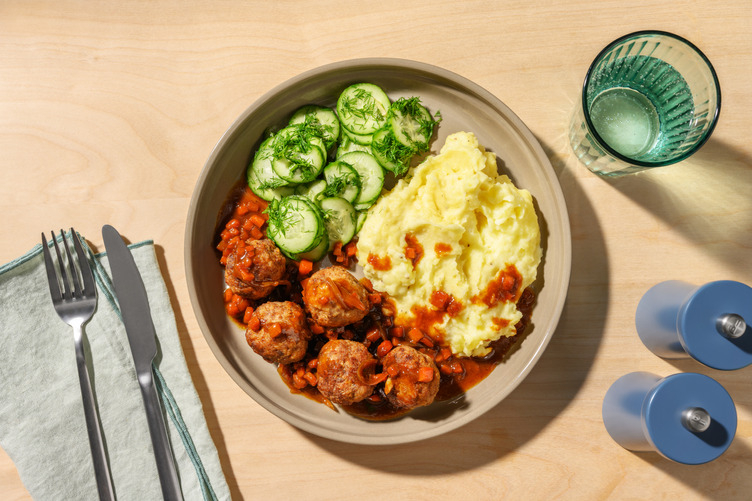 Kødboller og kartofler