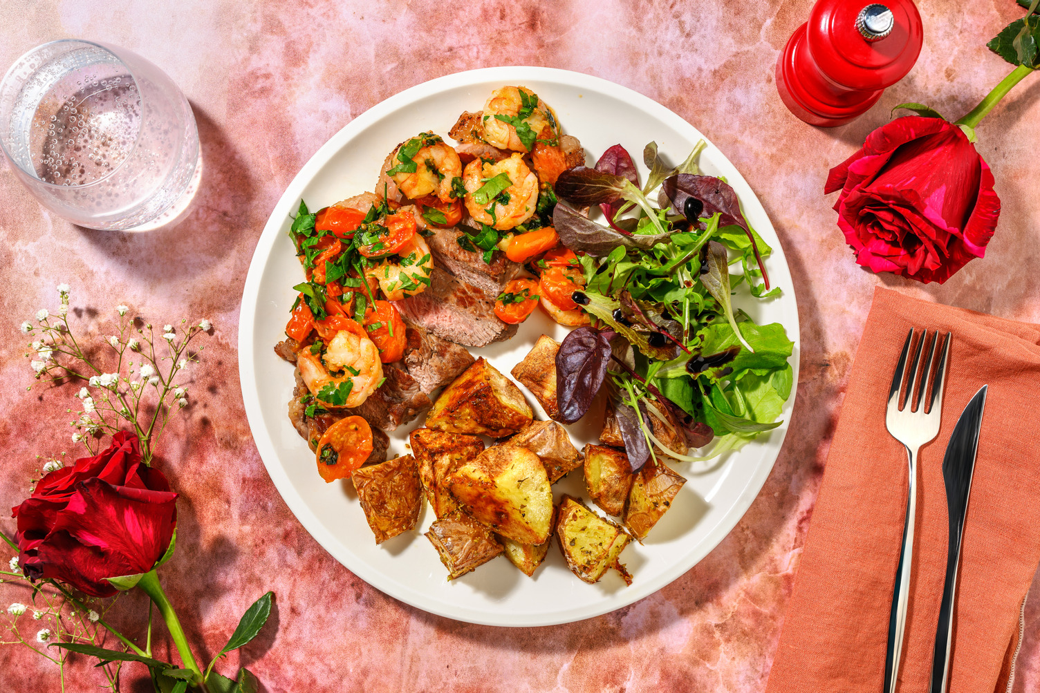 Valentine's 21 Day Aged Fillet Steak Surf and Turf