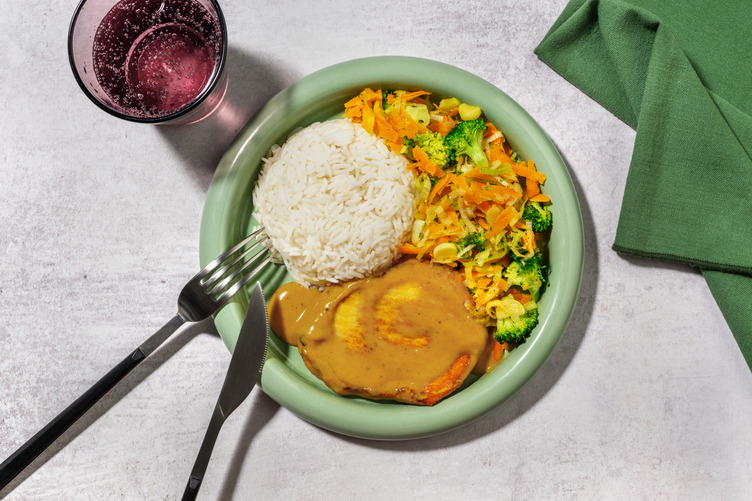 Lomo de cerdo con salsa de curry massaman