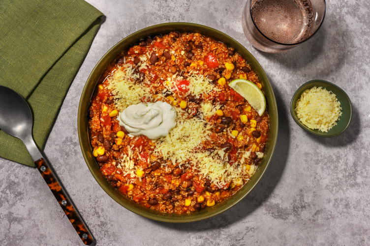 One-pot Mexican Style Beans with Tofu