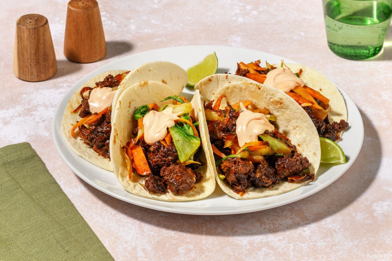 Rask asiatisk vegetardeigtaco