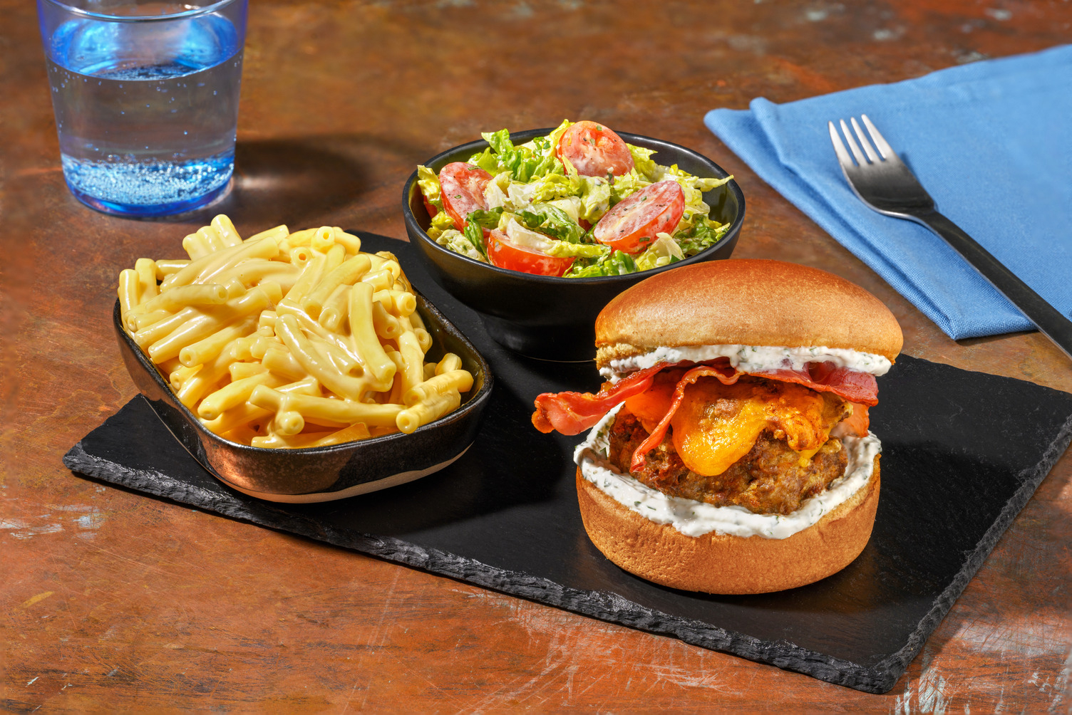 Crispy Bacon and Beef Cheeseburger