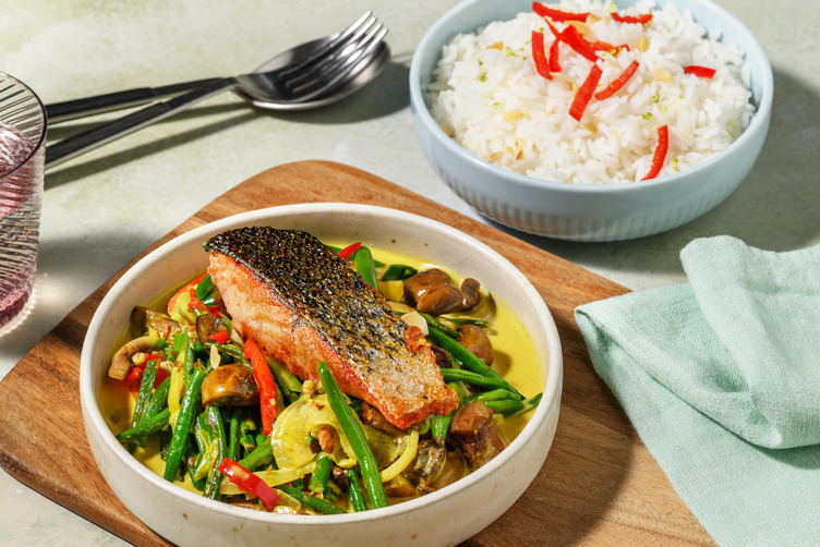 Indisches Korma Curry mit extra Seelachs