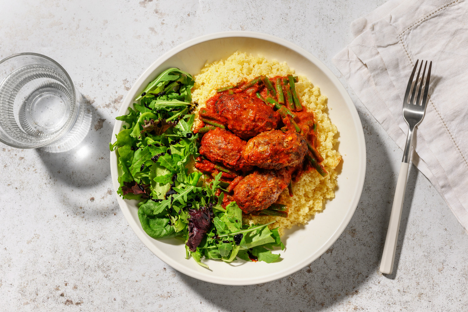 Beef Koftas in Harissa Sauce