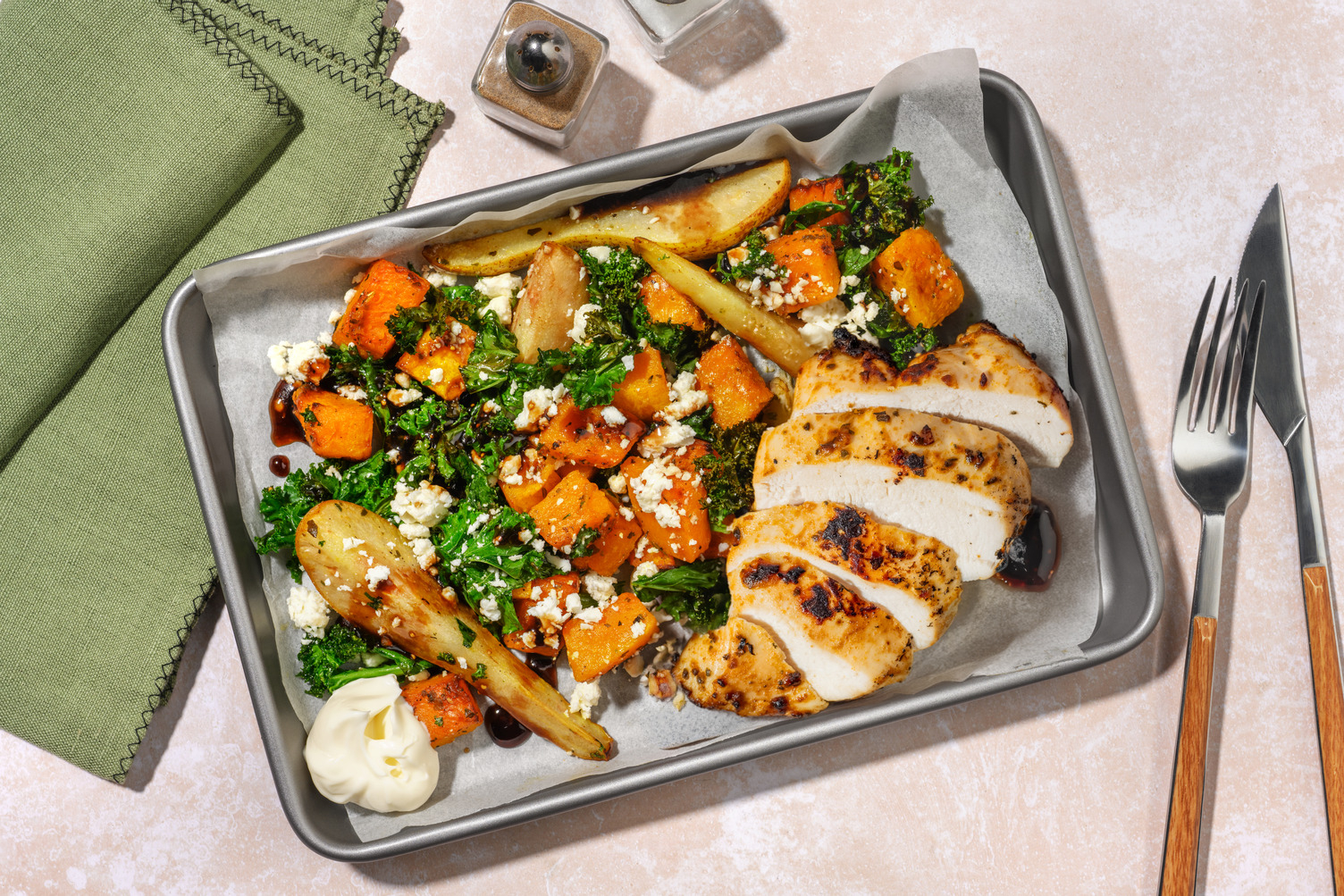 Easy Honey Chicken & Pear Traybake