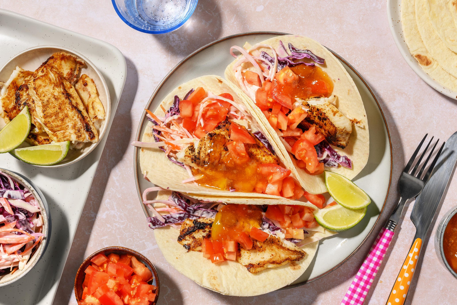 Fusion vistaco's met Midden-Oosterse kruiden