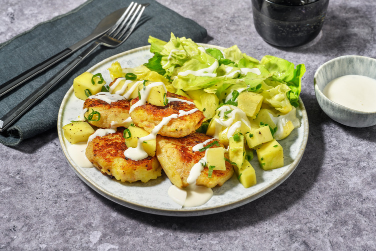 Tuna Fish Cakes with Mango Salad