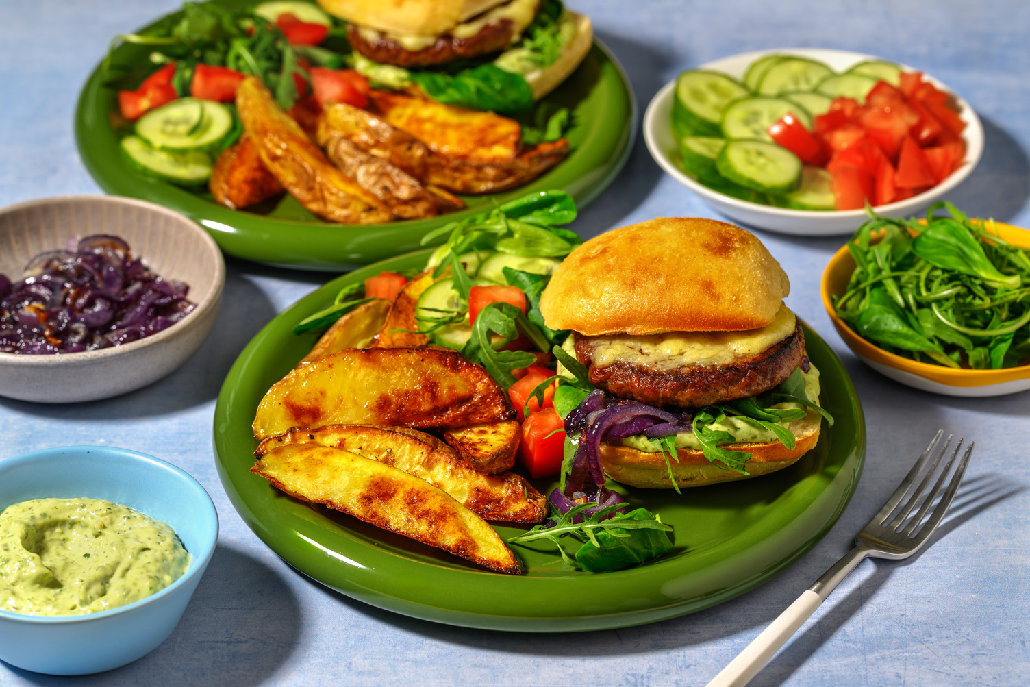 Soirée burger en famille : Cheeseburger végé à l'italienne