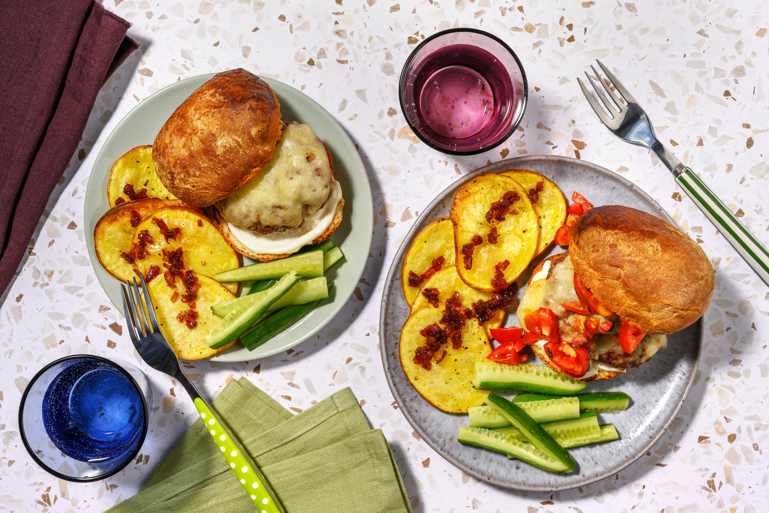Approuvé par les enfants : Cheeseburger & salade de concombre