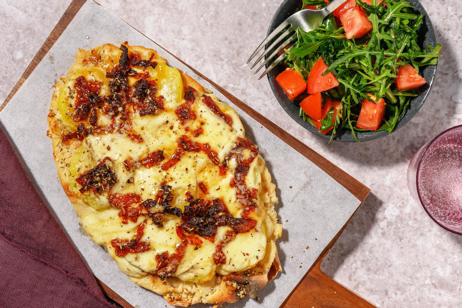 Creamy Naanizza Bianca