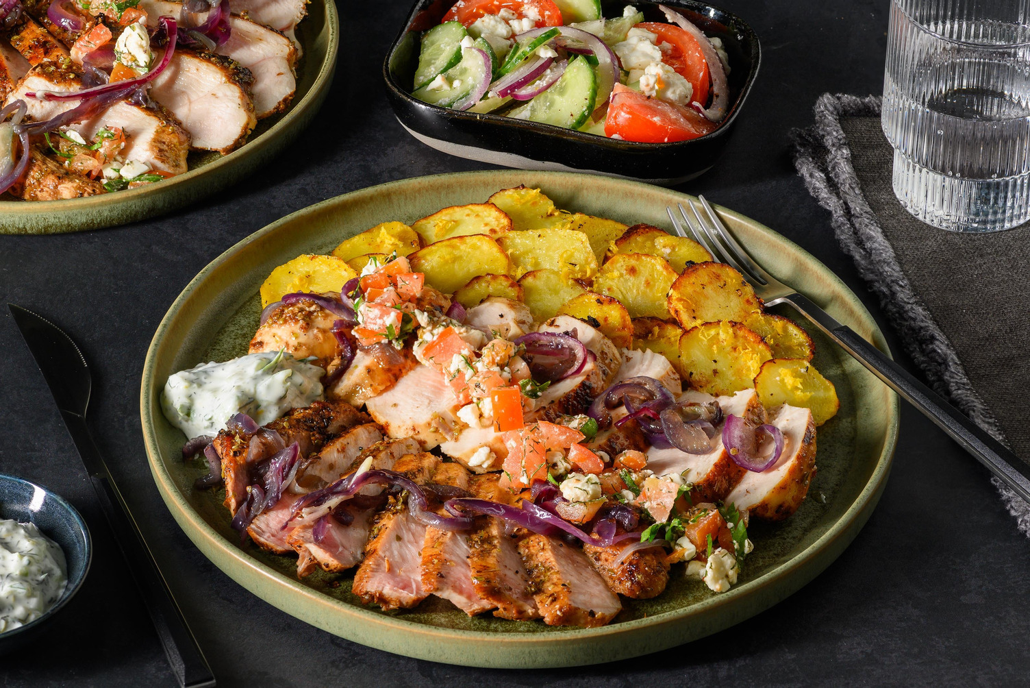 Gyros Deluxe mit würzigem Schwein und Poulet