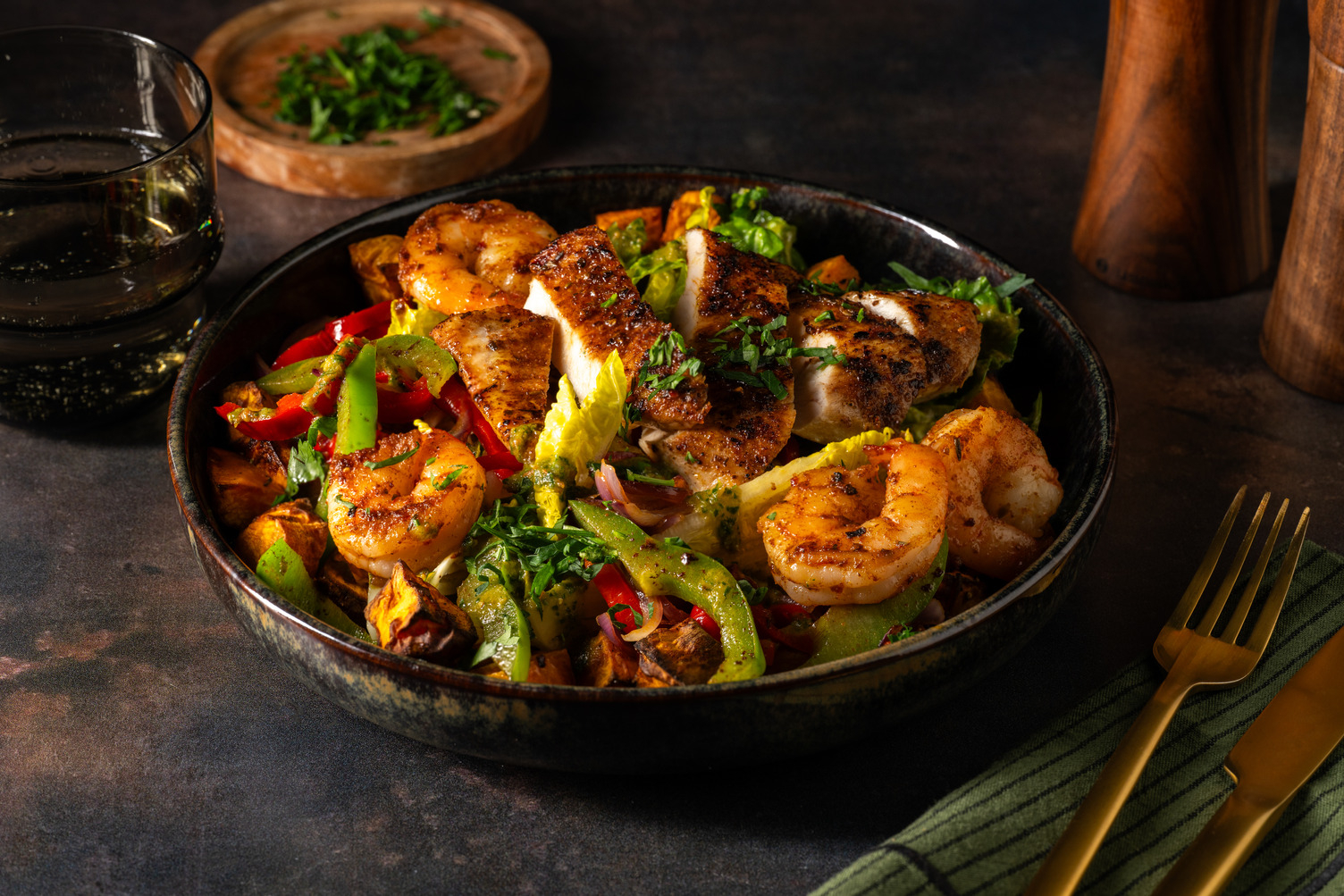 Poulet-Shrimp Gumbo Bowl