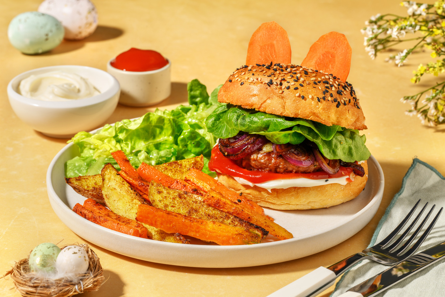 Hoppel hoppel: Bunny Burger mit Beyond Meat 