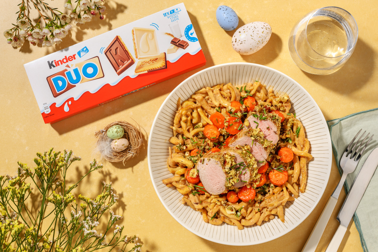 Saftiges Schweinefilet mit Haselnuss-Kräuter-Kruste