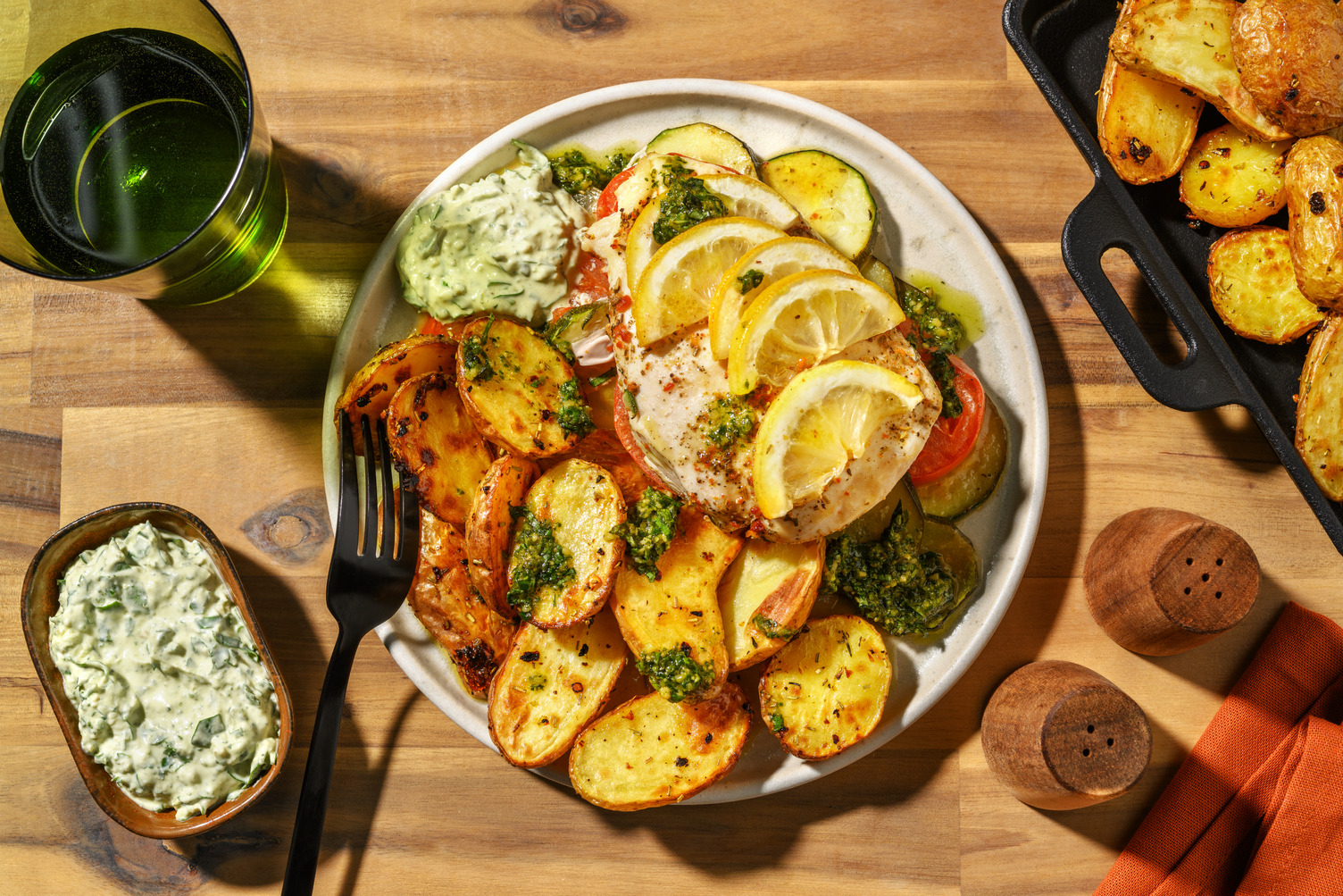 Zitronen-Fischfilet im Gemüse-Grill-Päckchen