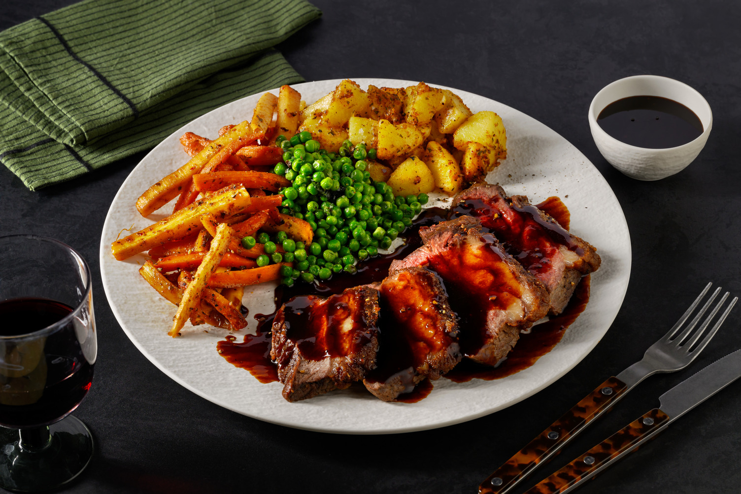 Rosemary Roast Lamb and Red Wine Jus