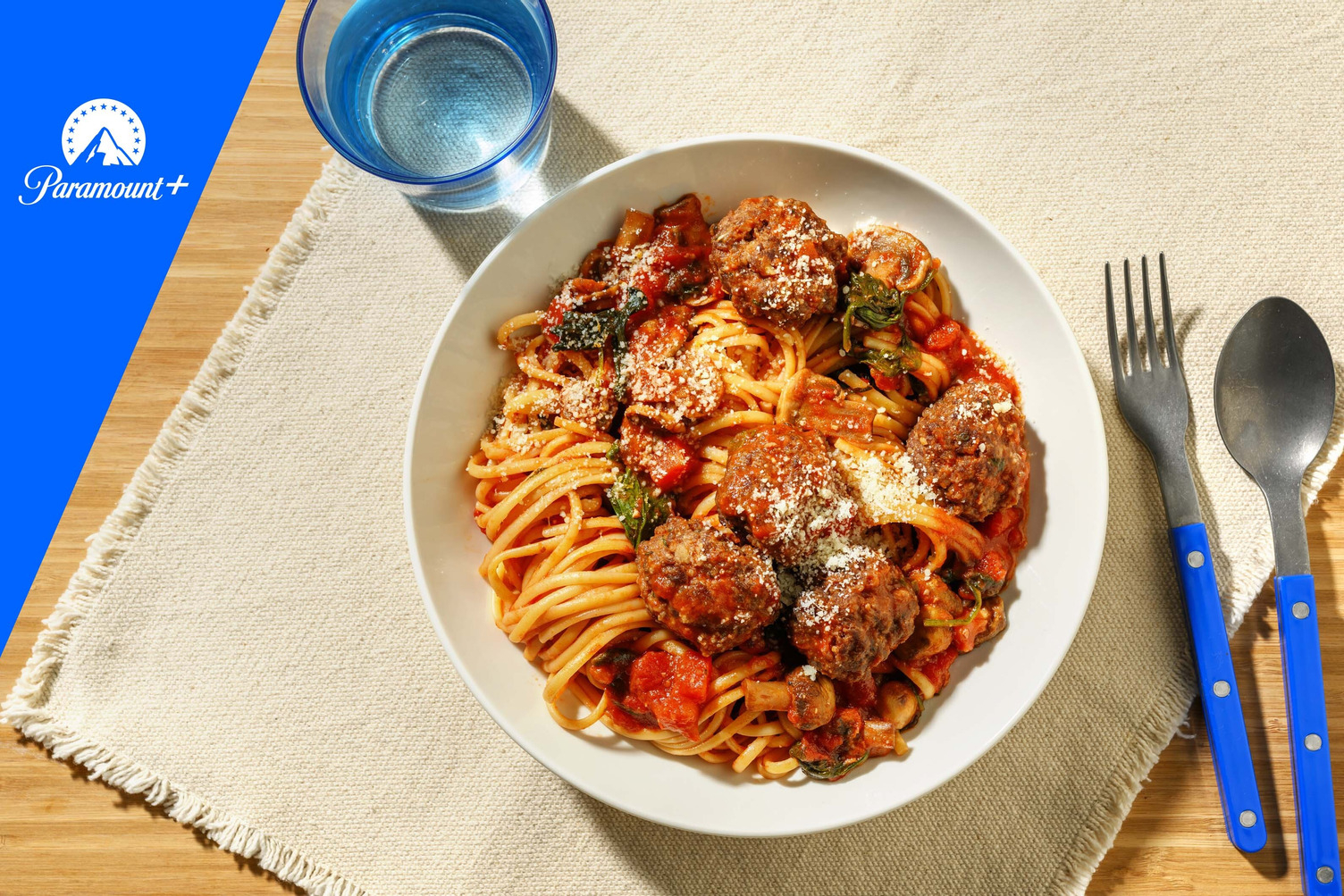 Alfarian Linguine with Herby Mintakan Meatballs