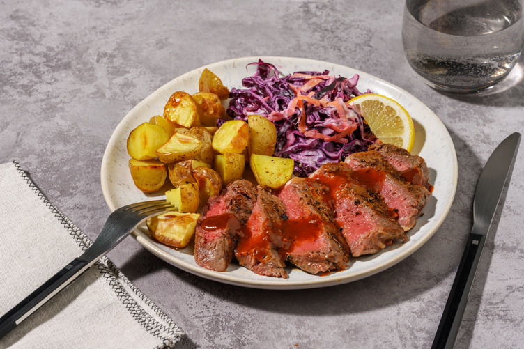Buttery Chipotle Beef and Roast Potatoes