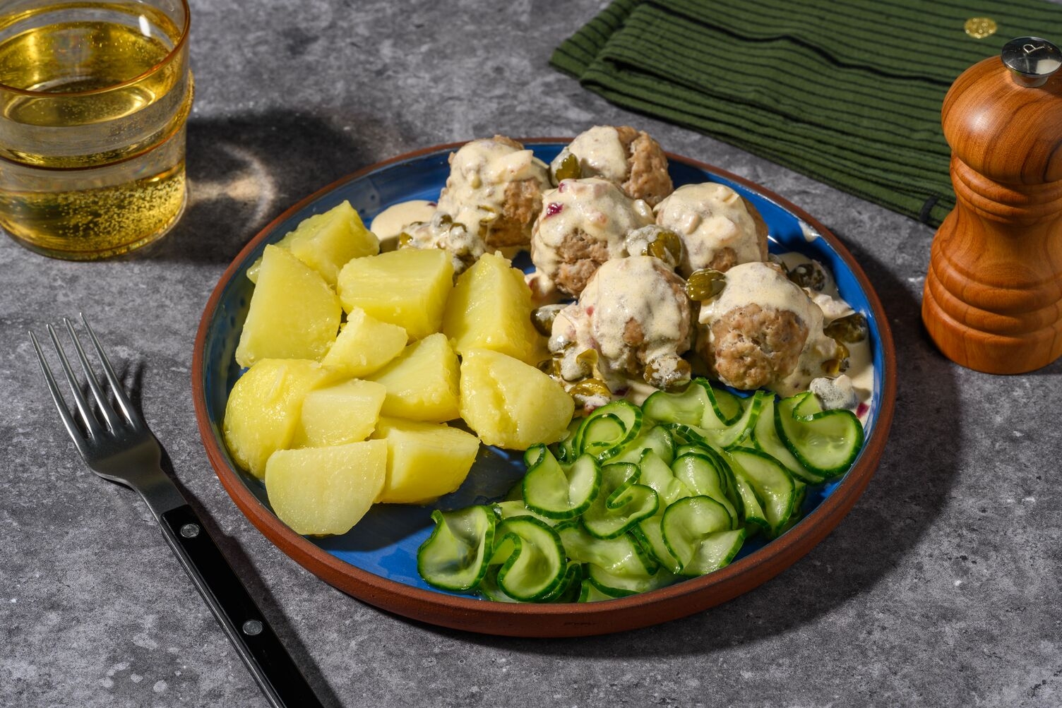 Königsberger Klopse mit Kapern-Sahnesoße