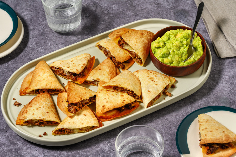 Mini quesadillas bœuf-fromage