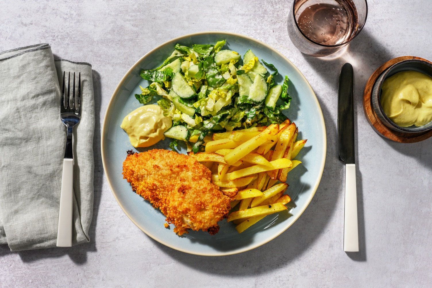 Crispy Chicken & Pommes aus dem Air-Fryer 