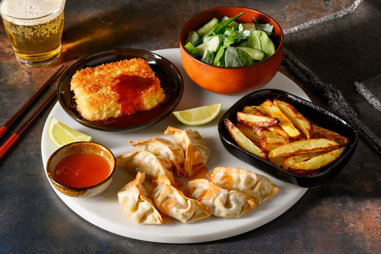 Korean Style Gochujang Halloumi & Sweet Chilli Gyozas